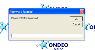 Mass Balance password screen